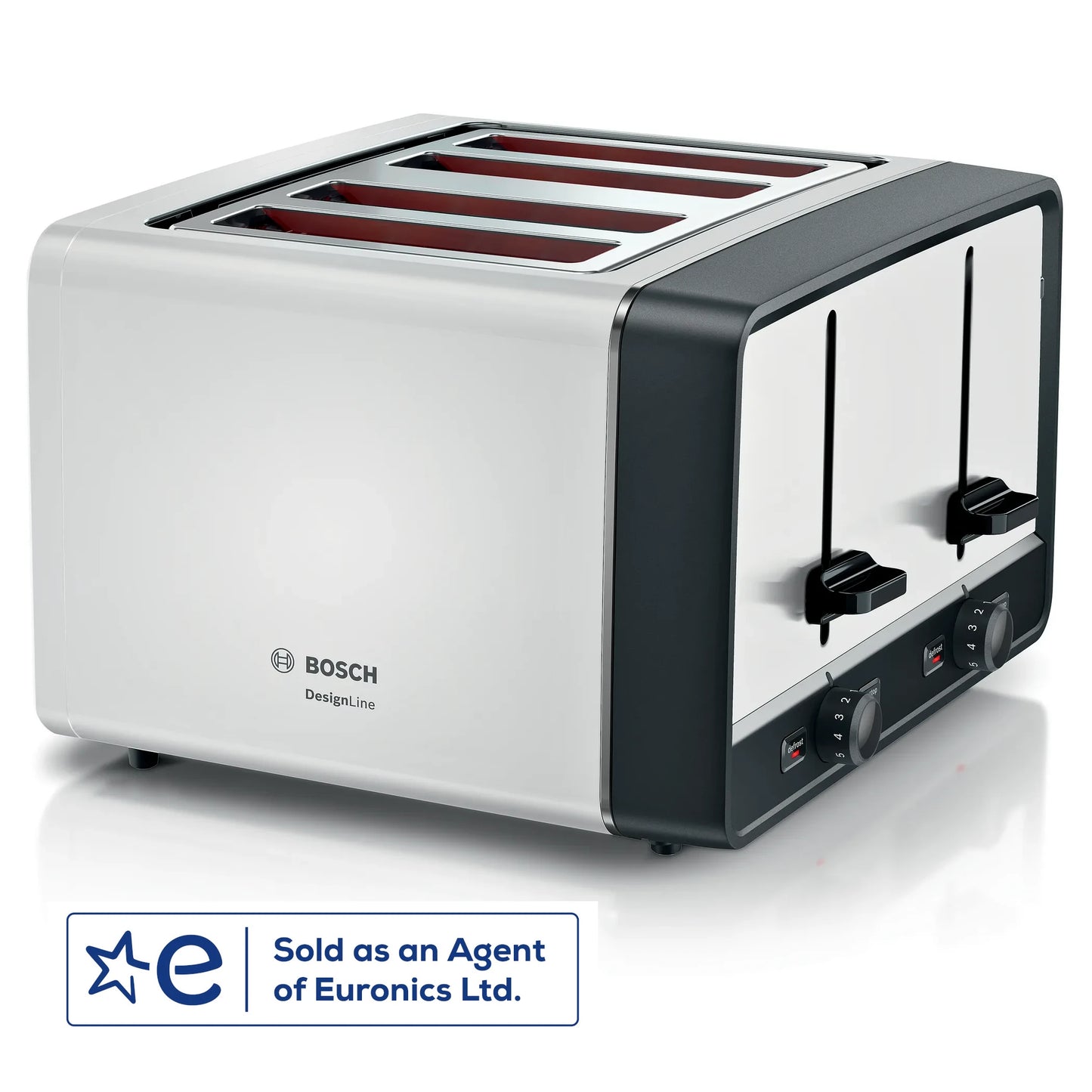 Bosch DesignLine 4 Slice Toaster TAT4P441 White