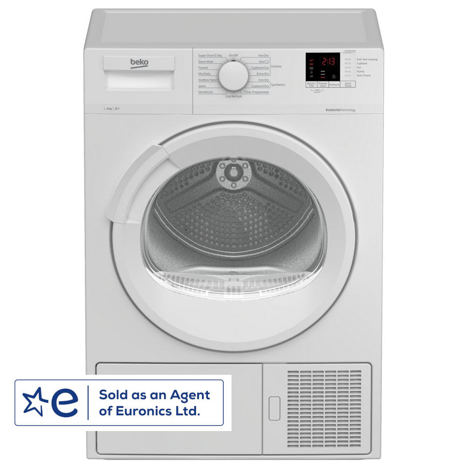 Beko DTLP81141W A+ 8kg Heat Pump Tumble Dryer