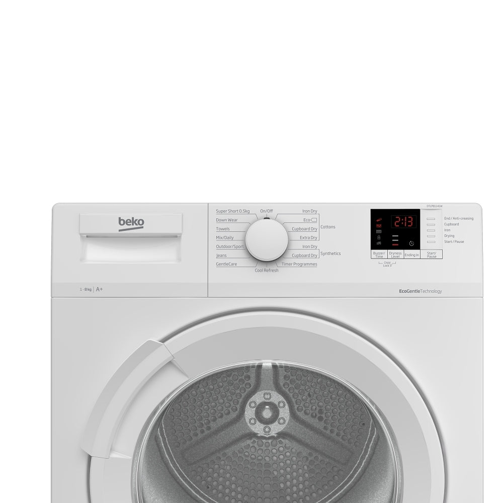 Beko DTLP81141W A+ 8kg Heat Pump Tumble Dryer