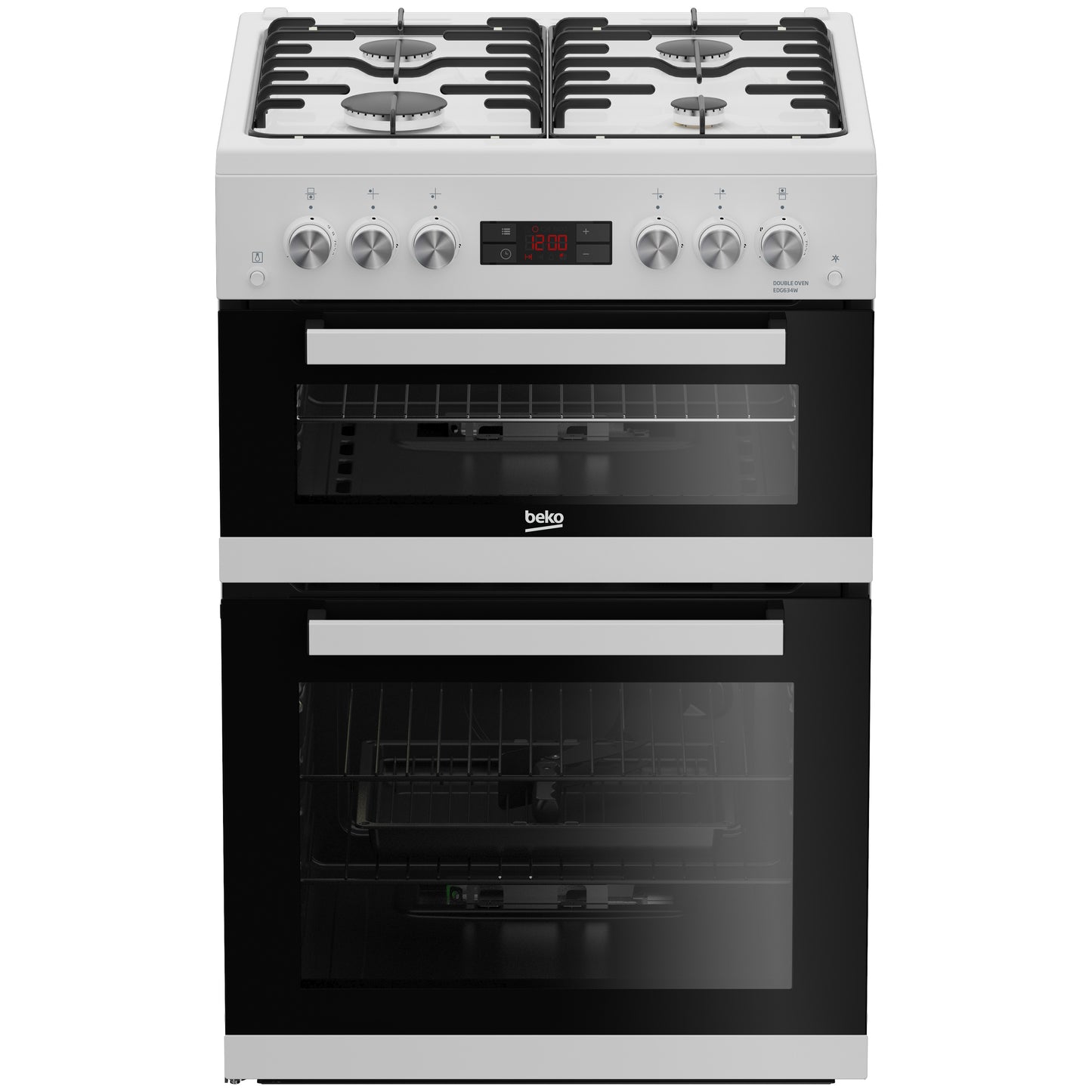 Beko EDG634W 60cm Gas Double Oven Cooker