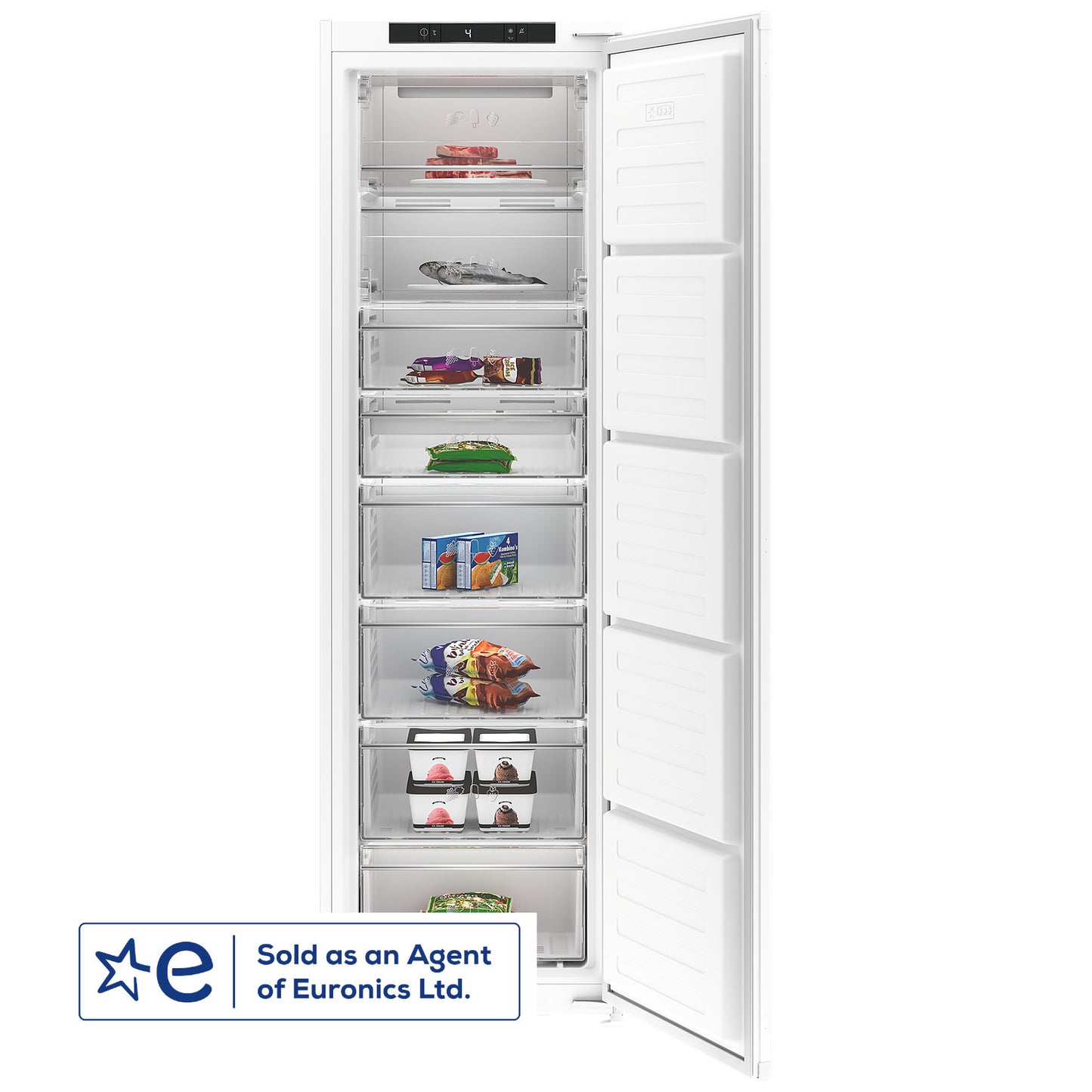 Blomberg FNT4454I Built InTall ( 177.5 cm High ) Frost Free Freezer