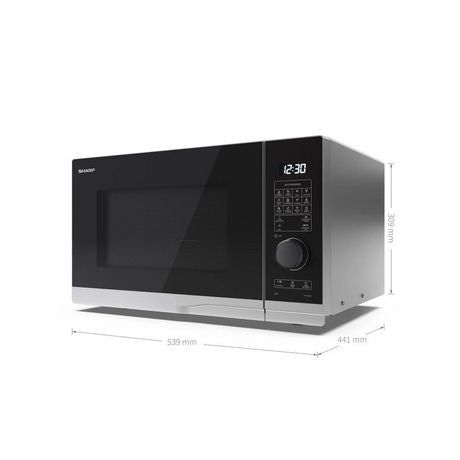 Sharp YCPG254AU-S Silver 25L Microwave with Grill