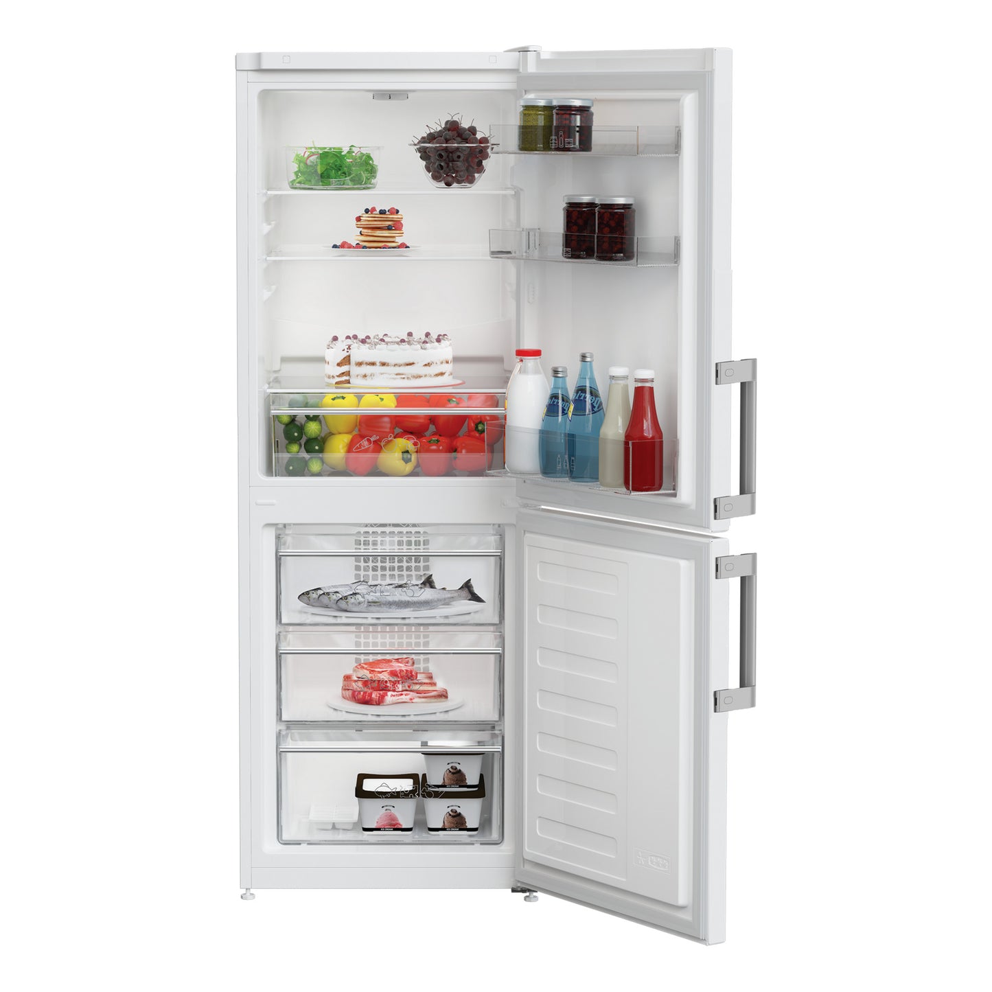Blomberg KGM4524 54cm ( 152.8 cm High ) 50/50 Frost Free Fridge Freezer - White