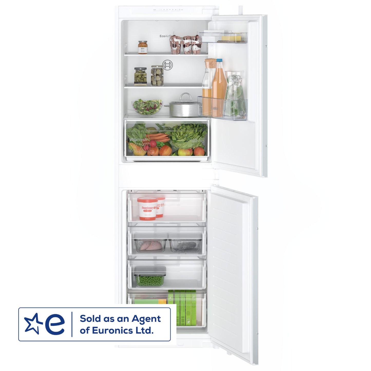 Bosch KIN85NSE0G 50/50 Built In Frost Free Fridge Freezer
