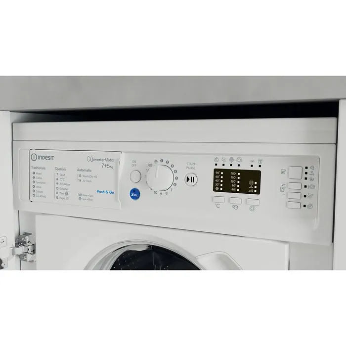 Indesit BIWDIL75148UK 7kg / 5kg 1400 Spin Built In Washer Dryer