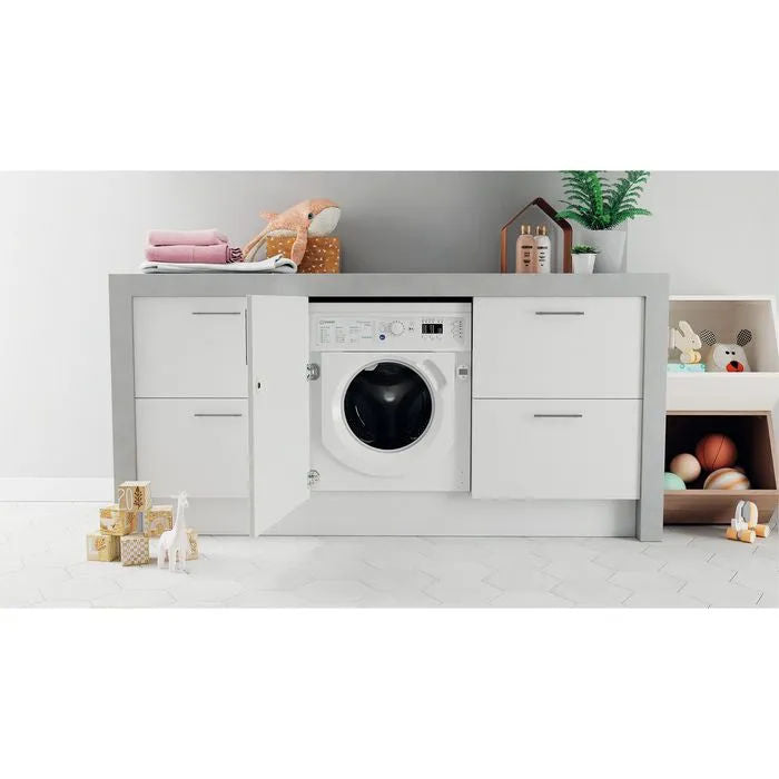 Indesit BIWDIL75148UK 7kg / 5kg 1400 Spin Built In Washer Dryer