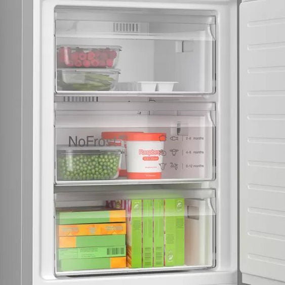 Bosch KGN392LDFG 60cm ( 203cm High) Inox 70/30 Frost Free Fridge Freezer