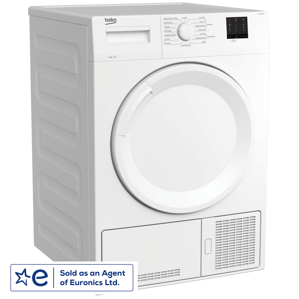 Beko DTKCE90021W 9kg Condenser Tumble Dryer