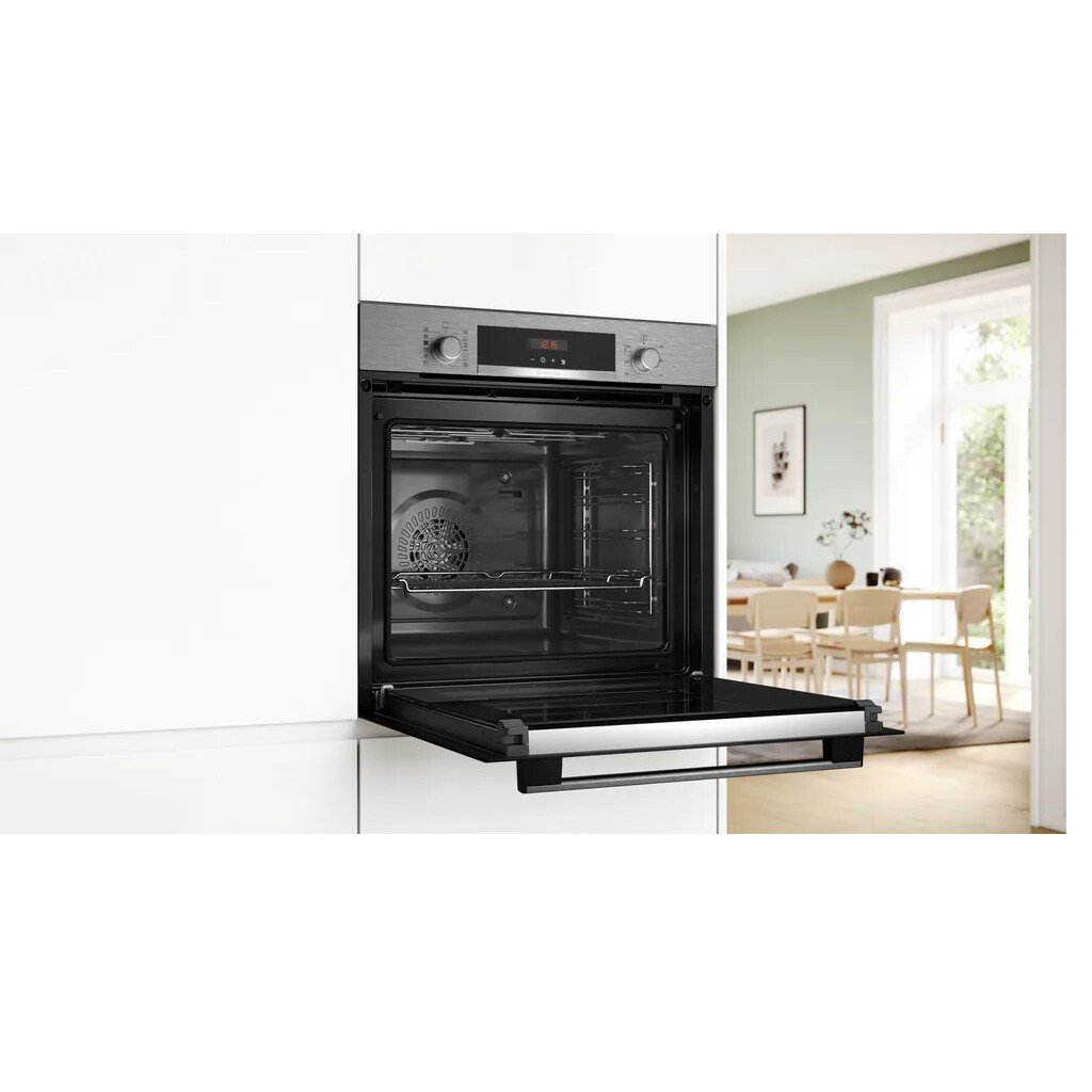 Bosch HQA574BS3B Pyrolytic ( Added Steam Function ) Built In Single Oven