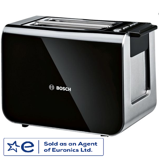 Bosch TAT8613NGB Styline Black 2 Slice Toaster