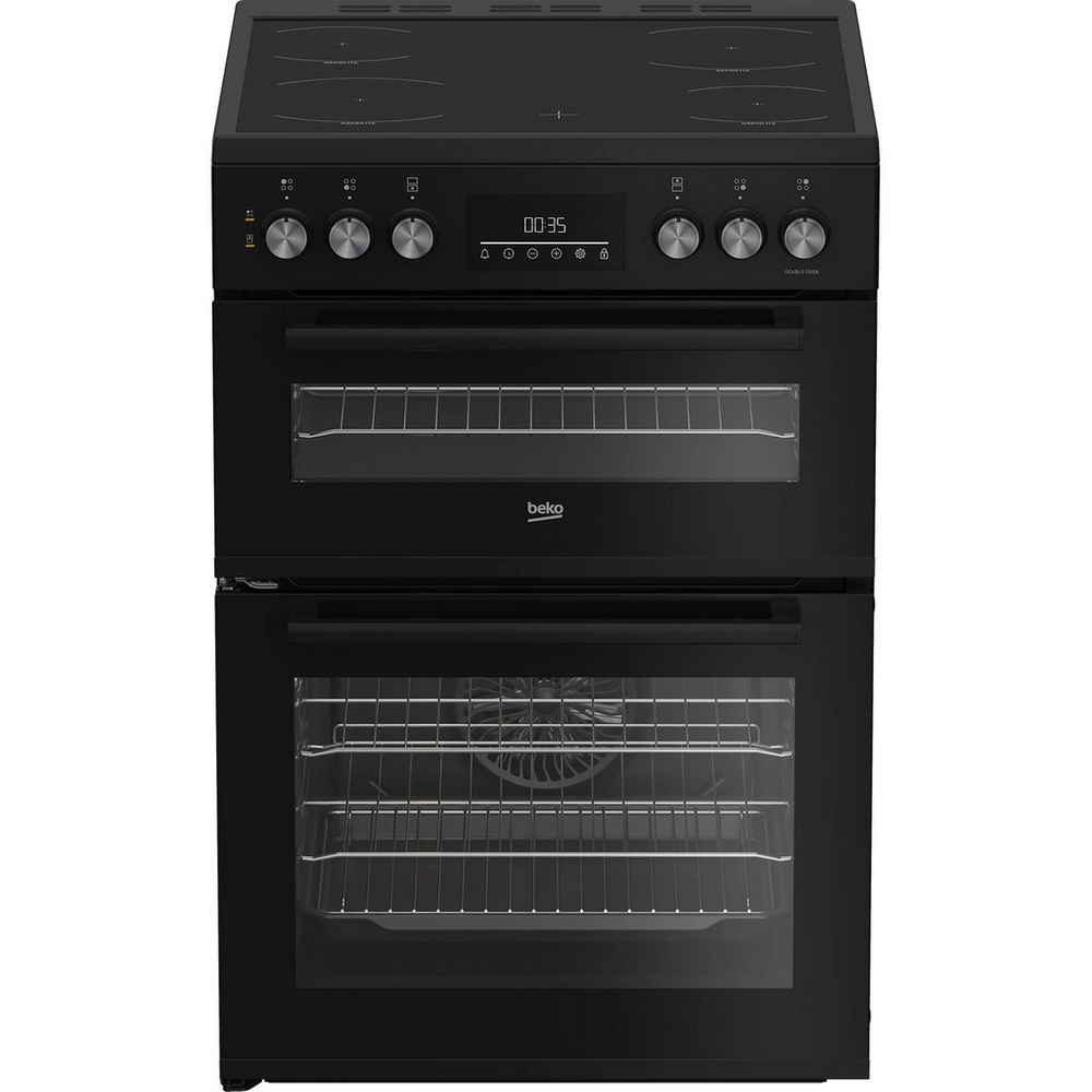 Beko EDC6731K Black 60cm Double Oven Cooker