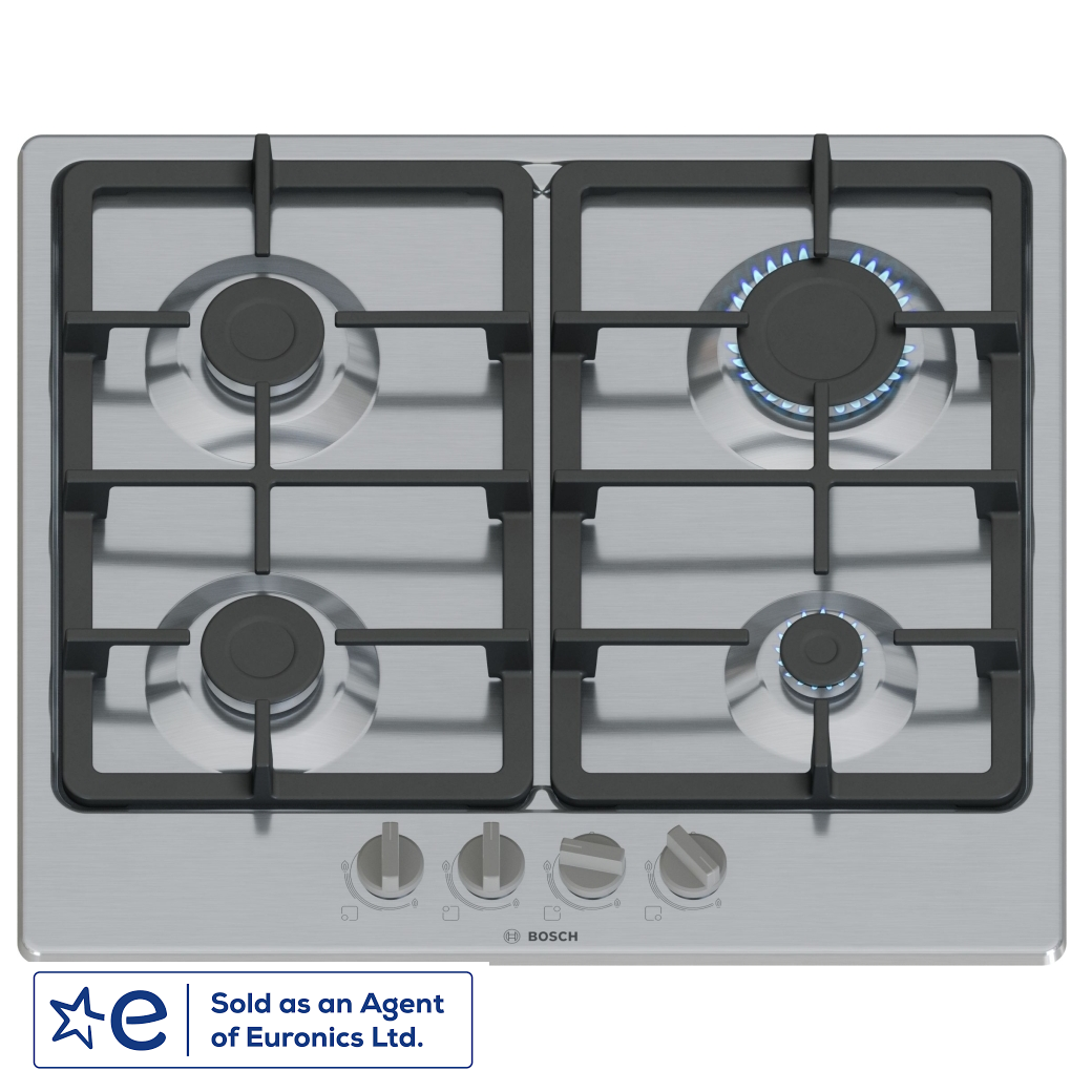 Bosch PGP6B5K90 60cm Built In 4 Burner Gas Hob