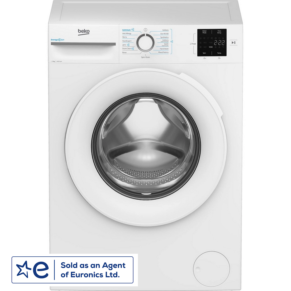 Beko BM3WT3941W 9kg 1400 Spin Washing Machine