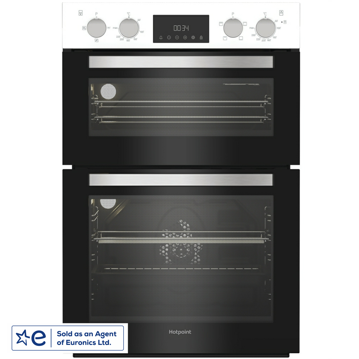 Hotpoint DIH10DB White Built In Double Oven