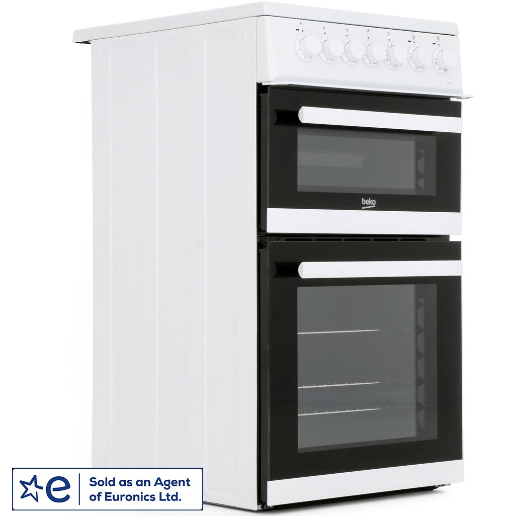 Beko EDVC503W 50CM Electric Double Oven Cooker