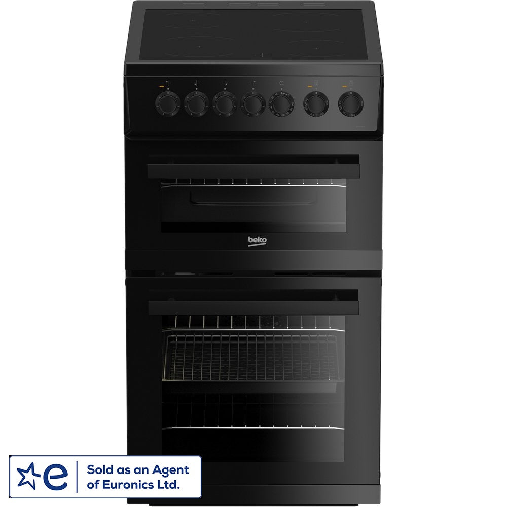 Beko EDVC503B 50CM Electric Double Oven Cooker