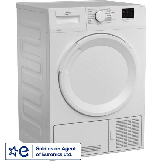 Beko DTLCE80041W 8KG Sensor Condenser Tumble Dryer