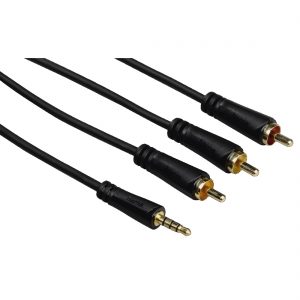 Lead Hama 3.5mm To Three Phono Cable 1.5 Metre ( Audio & video )
