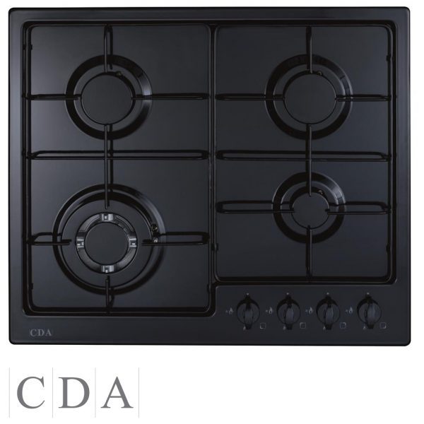 CDA HG6251BL Black Built- In Gas Hob