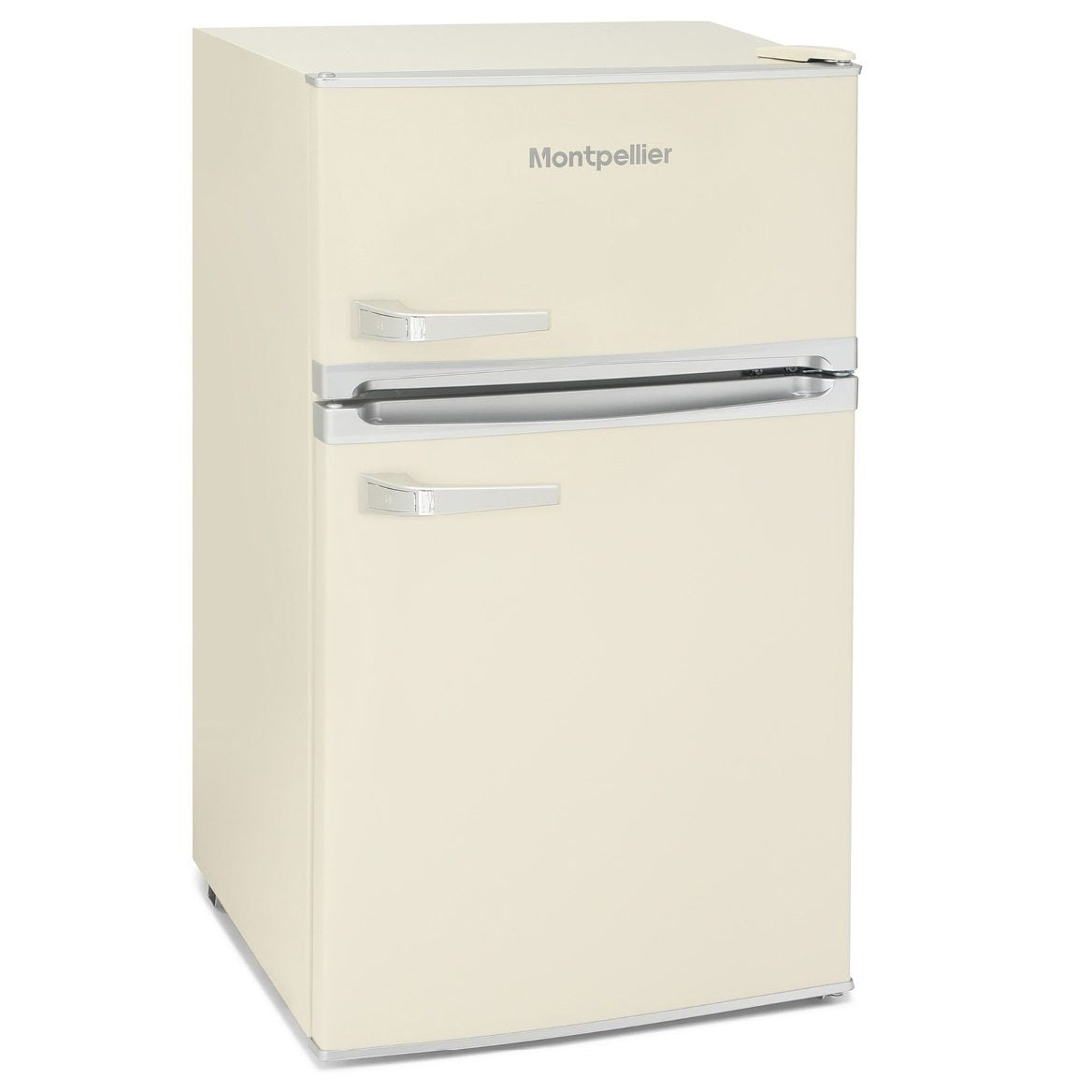 Montpellier MAB2035C 48CM ( 85.5cm High ) Cream Retro Style Under Counter Fridge Freezer