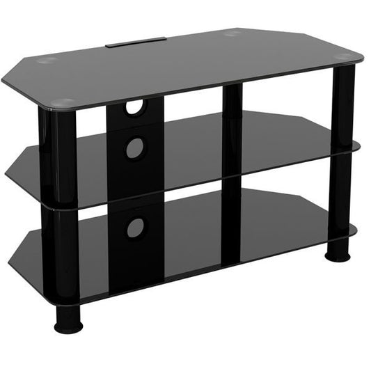 Stand For Television Black Glass 800mm