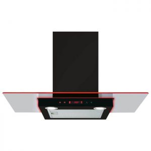 CDA EKN90BL 90CM Flat Glass Extractor With LED Lighting