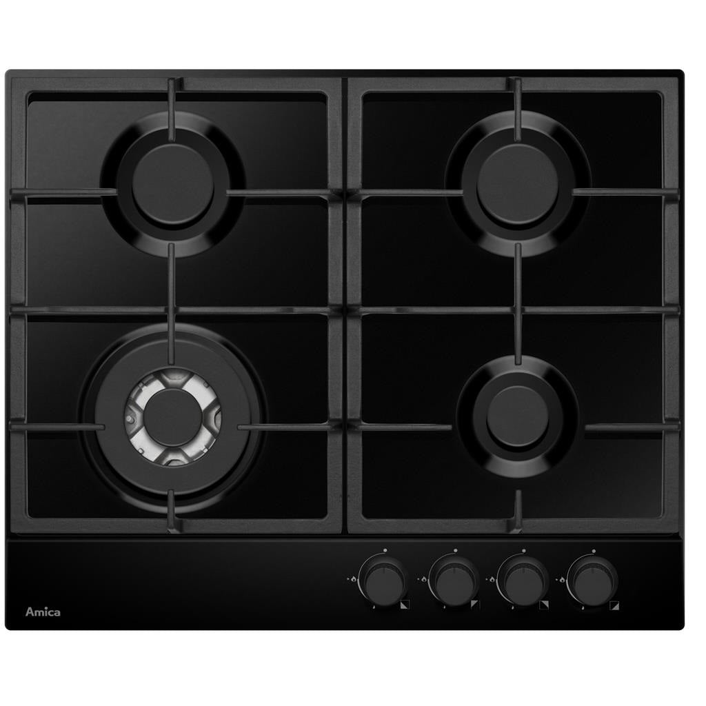 Amica AHG6200BL Black Built- In Gas Hob