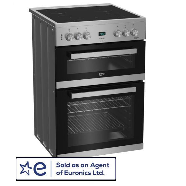 Beko EDC634S 60CM Electric Double Oven Cooker