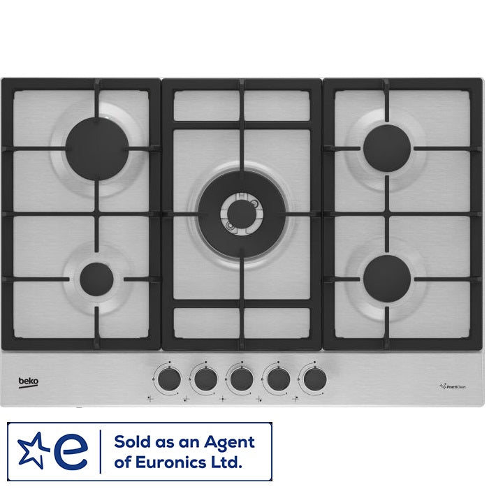 Beko CIHYG32SXE 5 Burner Stainless Steel Built- In Gas Hob