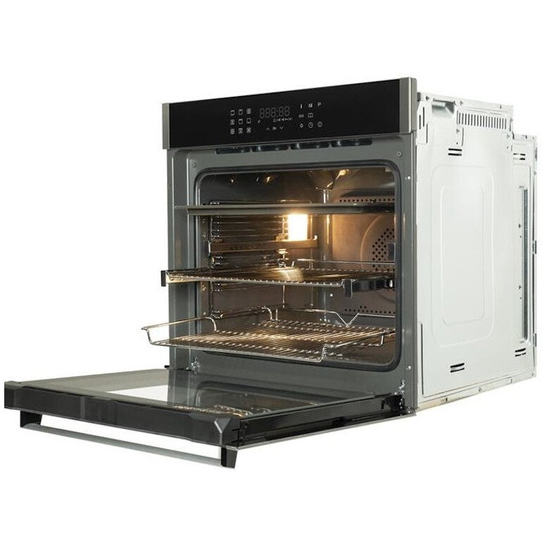 CDA SL550SS Large 77 Litres Built-In Multi Function Pyrolytic Single Fan Oven
