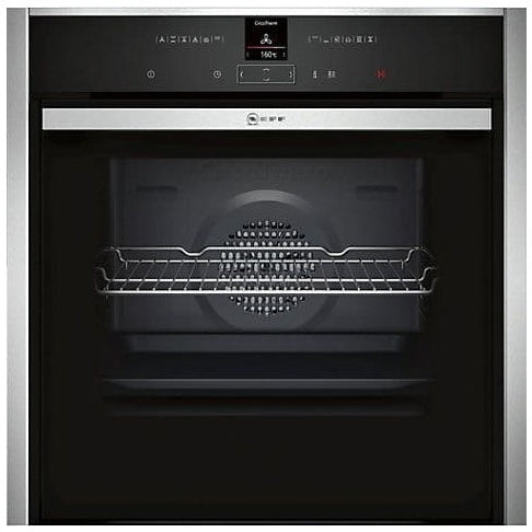 Neff B57CR22NOB N70 Built-In Single Slide & Hide Pyrolytic Fan Oven