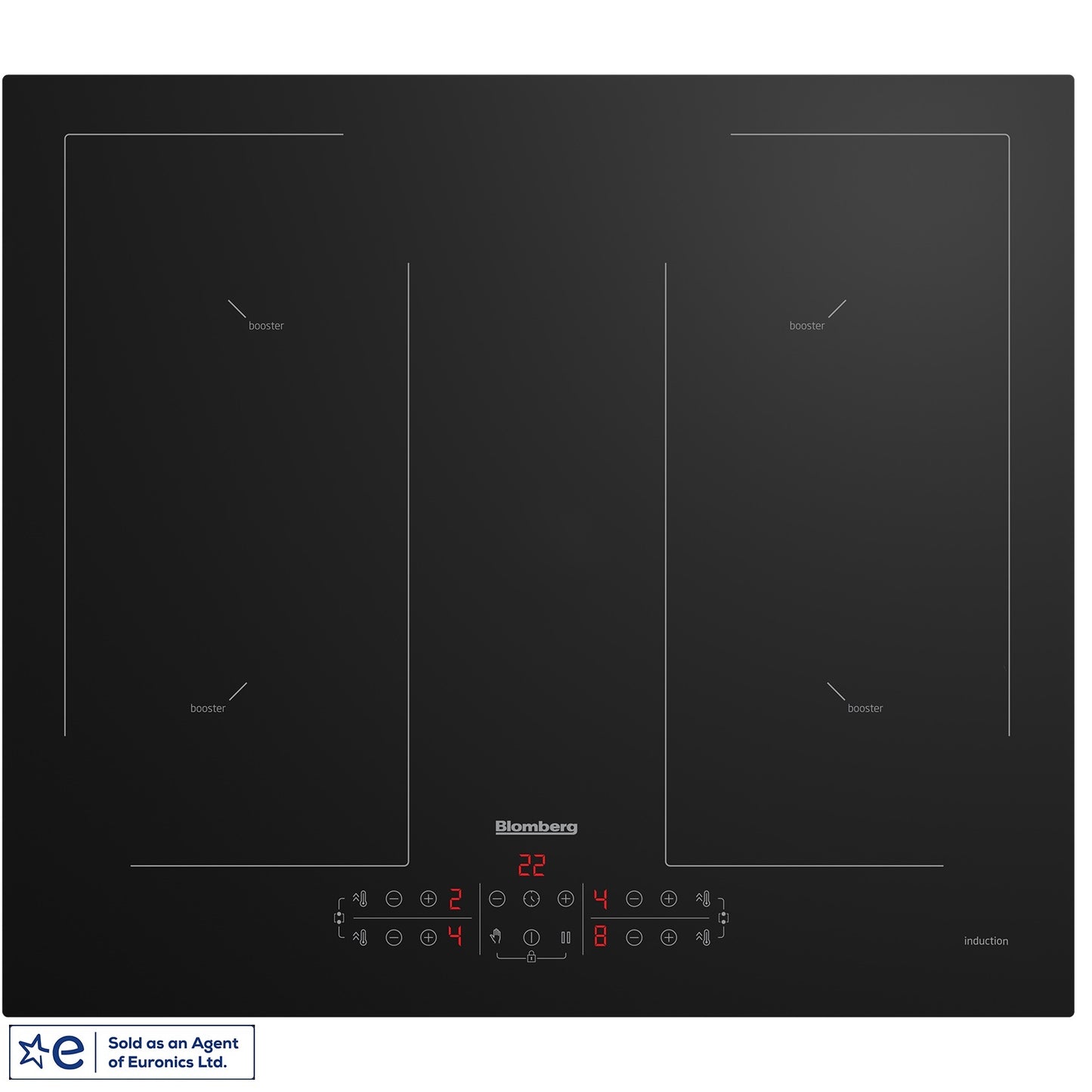 Blomberg MIN54483N Built- in Hard Wired Electric Induction Hob With Flexi-Zone