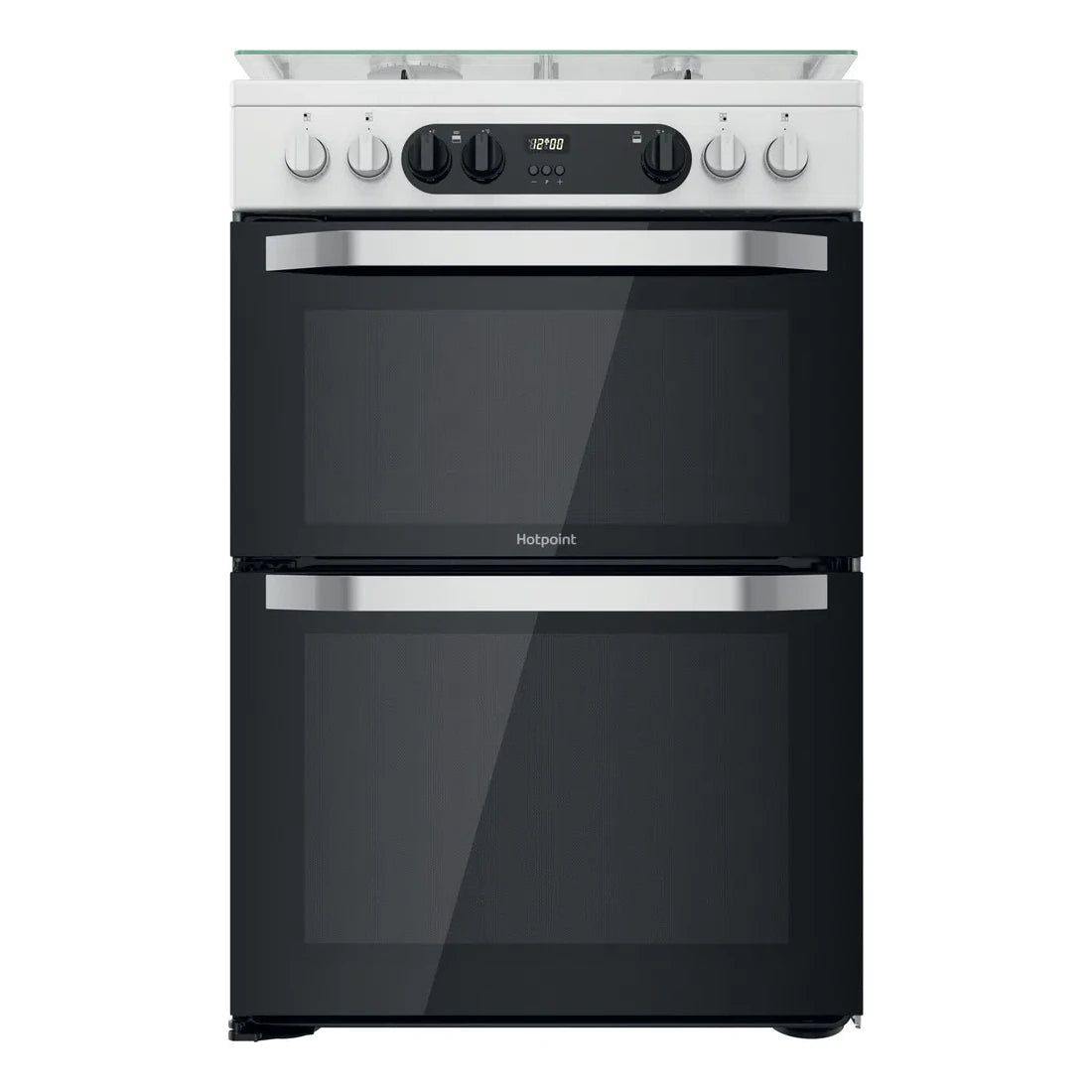 Hotpoint HDM67G9C2CW Dual Fuel Cooker With Double Oven & Lid