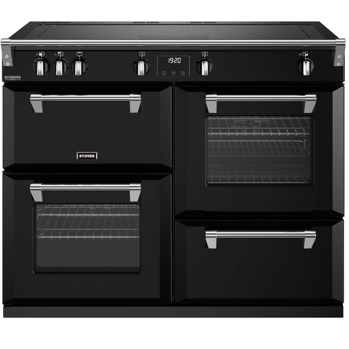 Stoves Richmond Deluxe D1000EI ZLS Zoneless Electric Induction Range Cooker With Quad Ovens