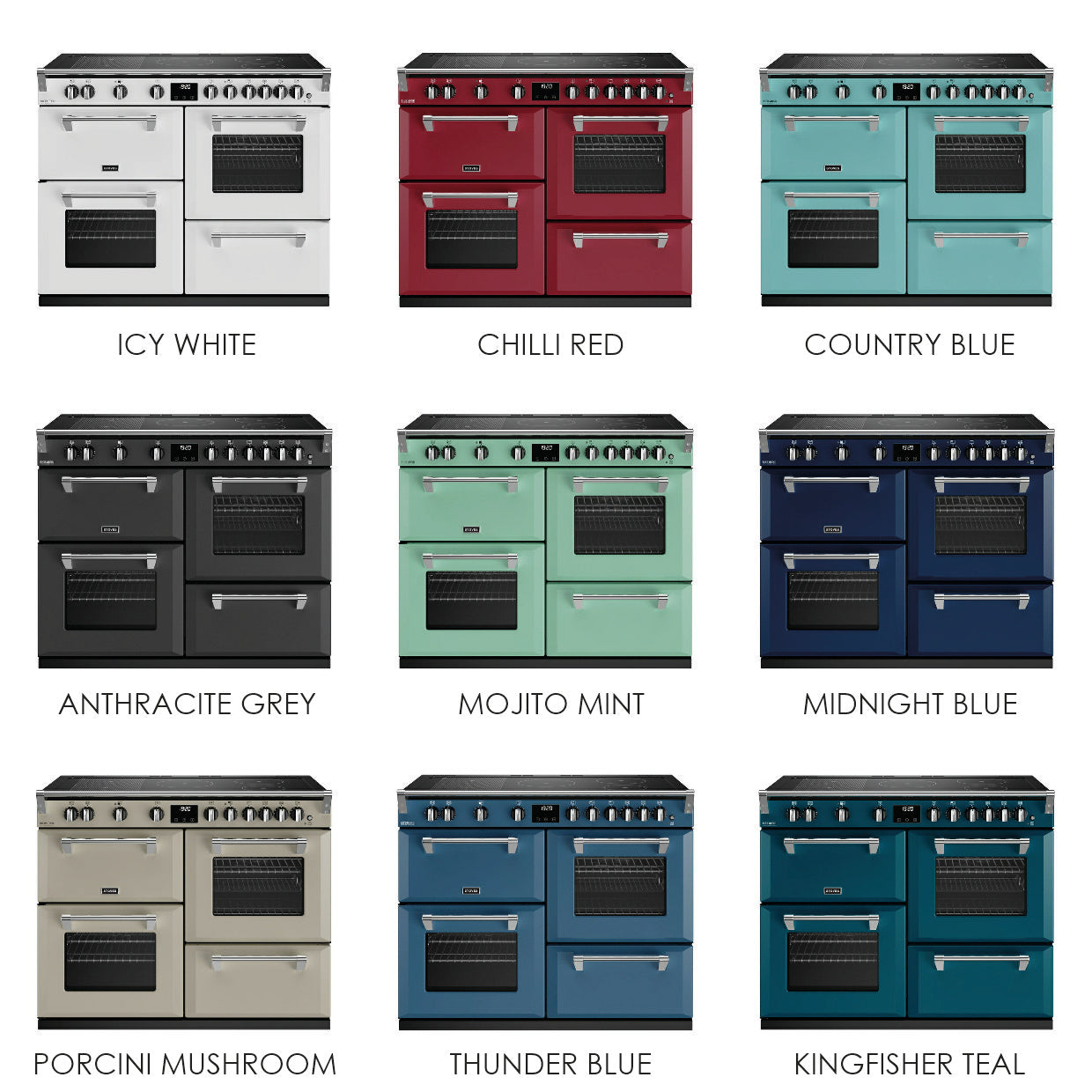 Stoves Richmond Deluxe D1100EI RTY Colour Boutique Electric Induction Range Cooker