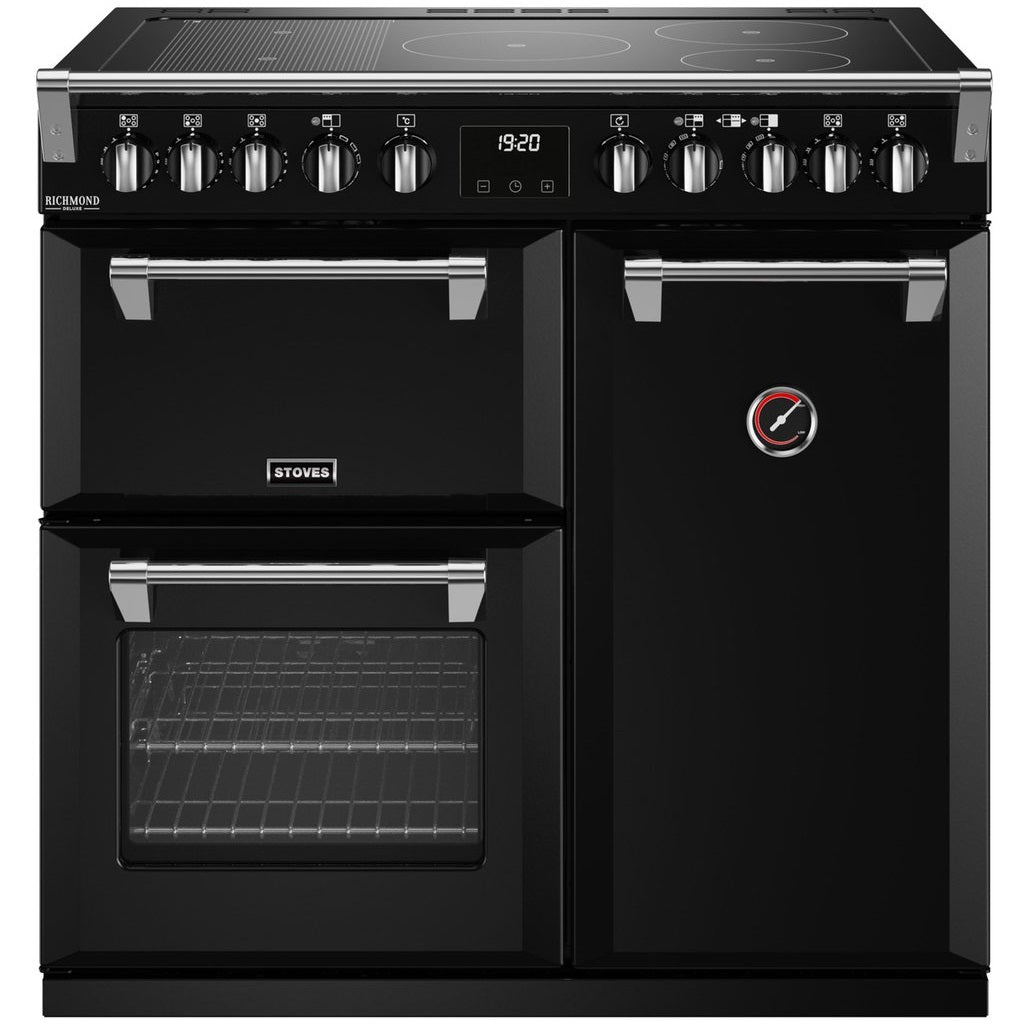 Stoves Richmond Deluxe D900EI RTY Black Or C / Cream Electric Induction Range Cooker