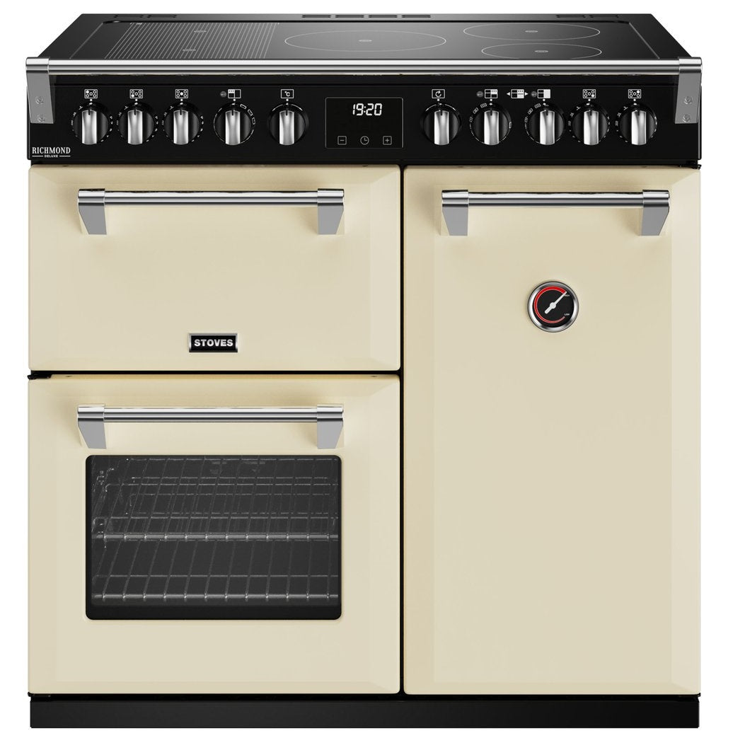 Stoves Richmond Deluxe D900EI RTY Black Or C / Cream Electric Induction Range Cooker