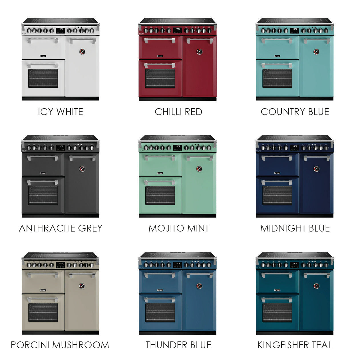 Stoves Richmond Deluxe D900EI TCH Colour Boutique Electric Induction Range Cooker
