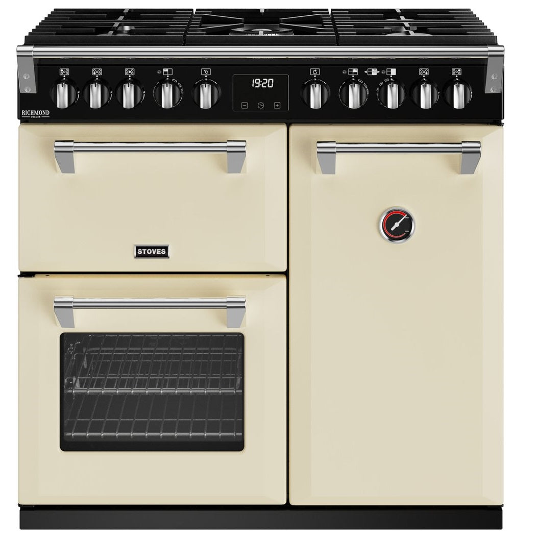 Stoves Richmond Deluxe D900DF Black Or C / Cream Dual Fuel Range Cooker