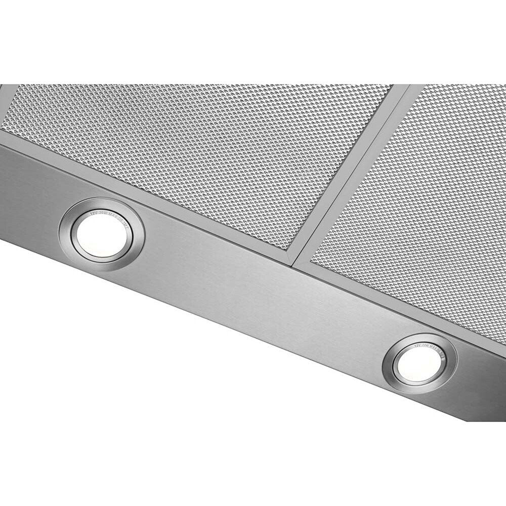 CDA ECH63SS/ WH 60CM Canopy Cooker Hood / Extractor With LED Lighting