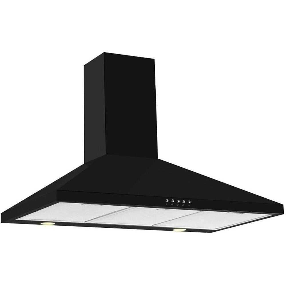 CDA ECH93BL 90CM Chimney Cooker Hood / Extractor With LED Lighting