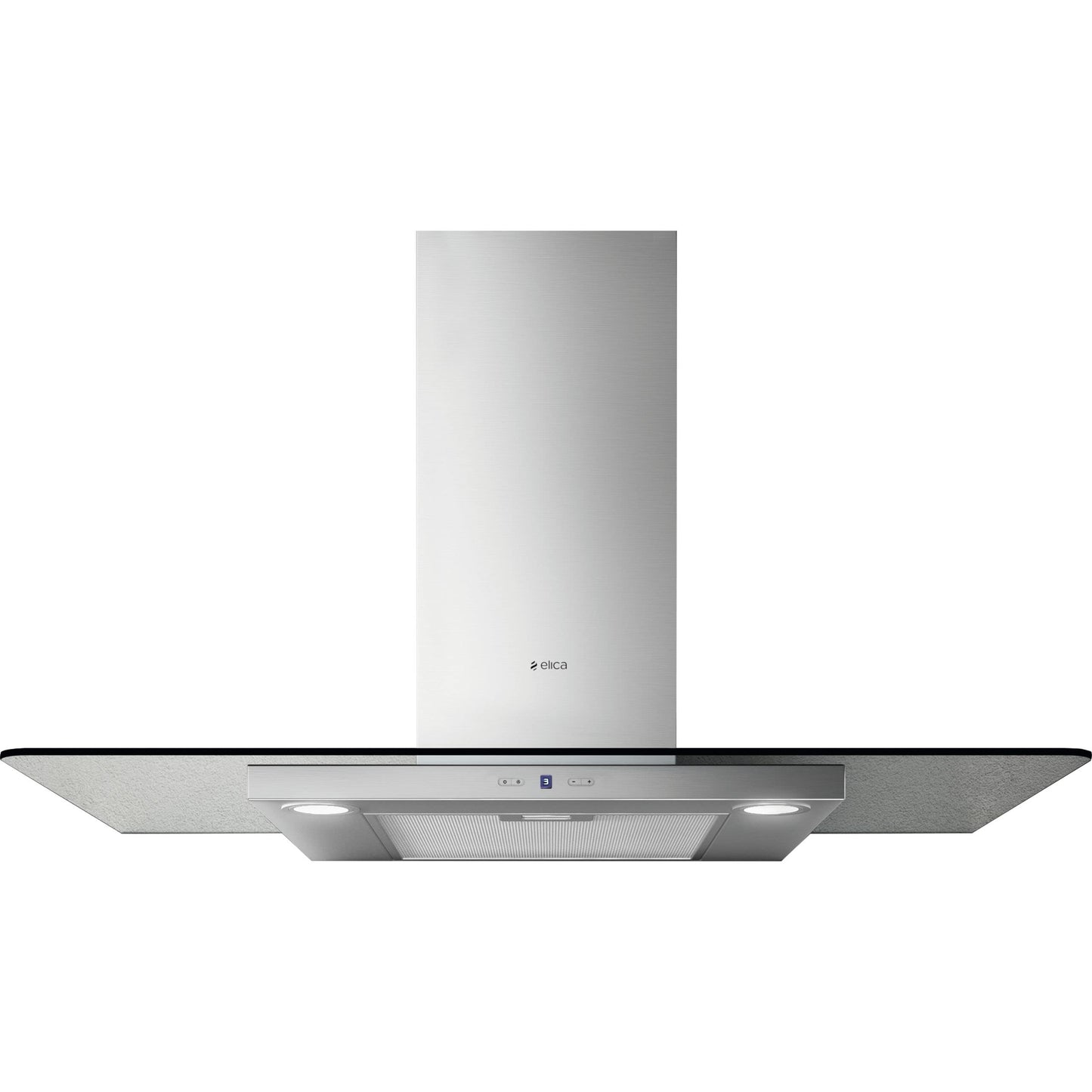 Elica Tribe A 60CM Straight Glass Extractor With LED Lighting