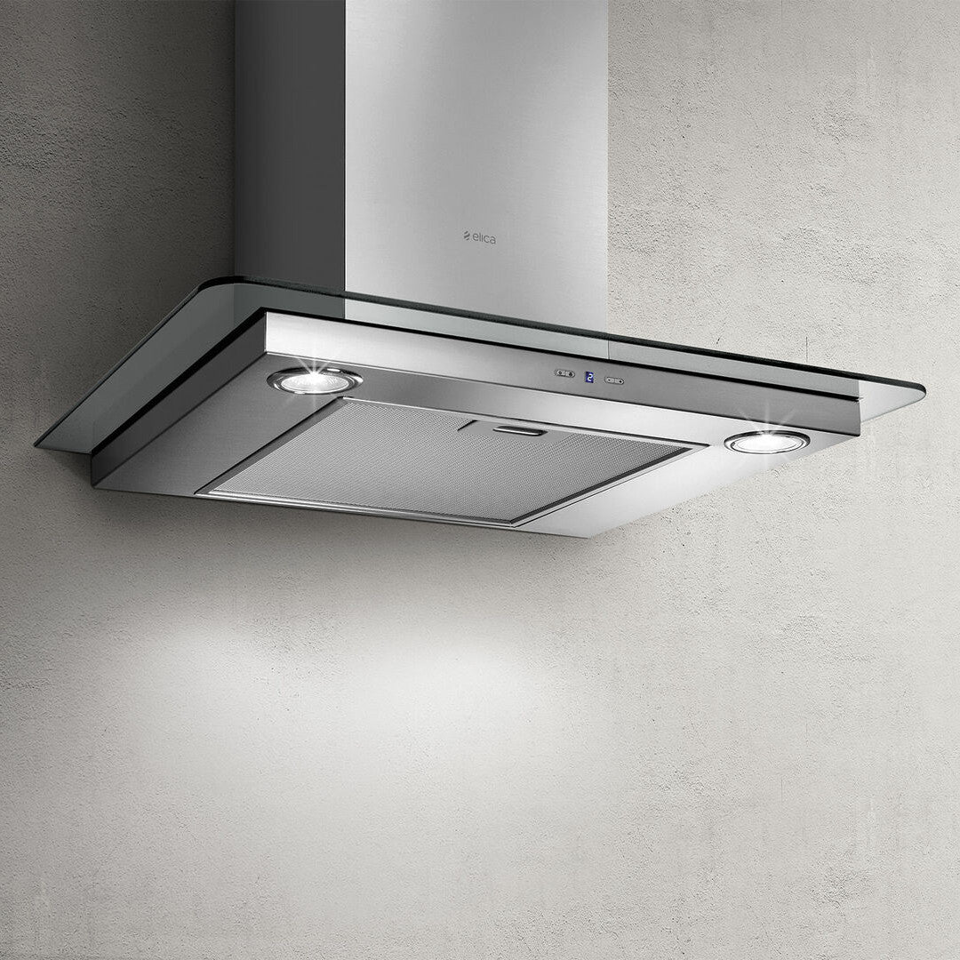 Elica Tribe A 60CM Straight Glass Extractor With LED Lighting