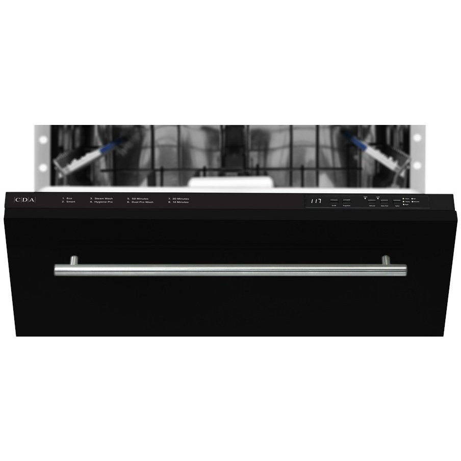 CDA CDI6372 Built-In Full Size 15 Place Setting Dishwasher Black
