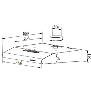 CDA CST62W Standard Integrated Visor Hood