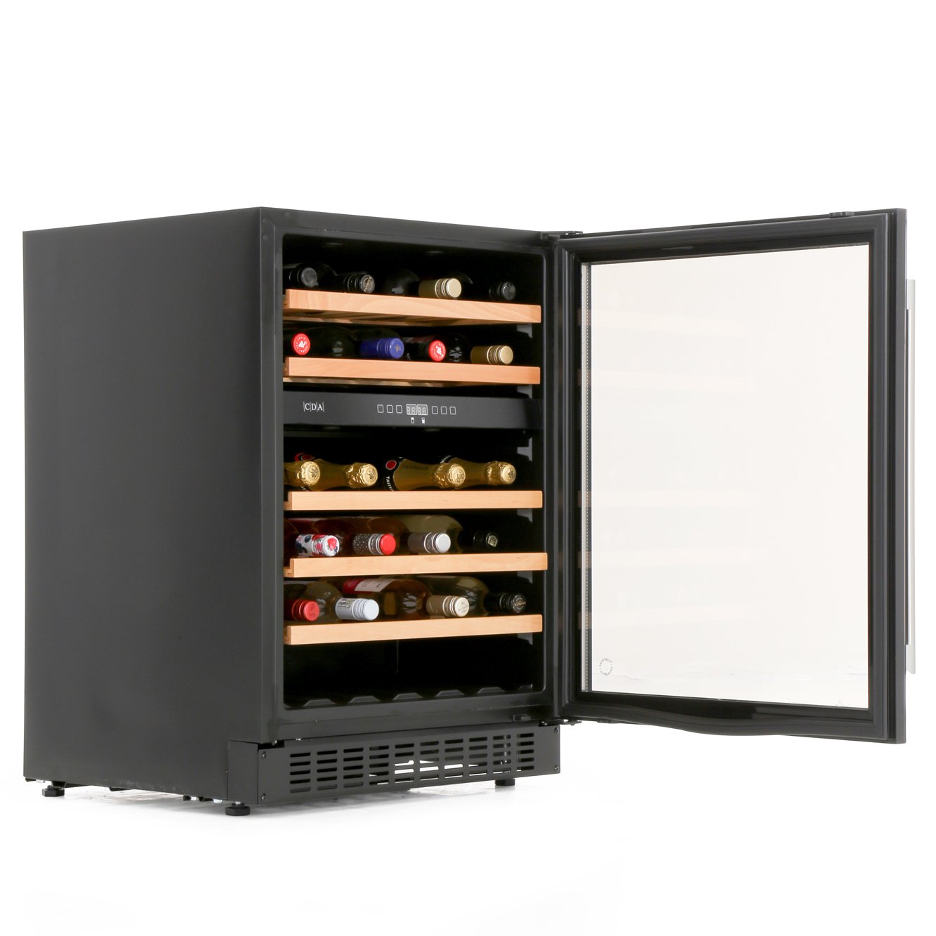 CDA FWC604BL Black 45 Bottle 60cm Wine Cooler