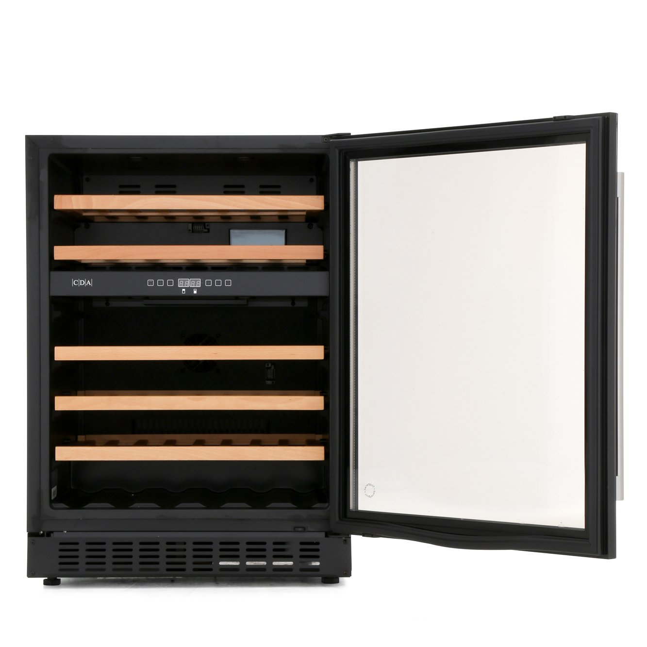CDA FWC604BL Black 45 Bottle 60cm Wine Cooler