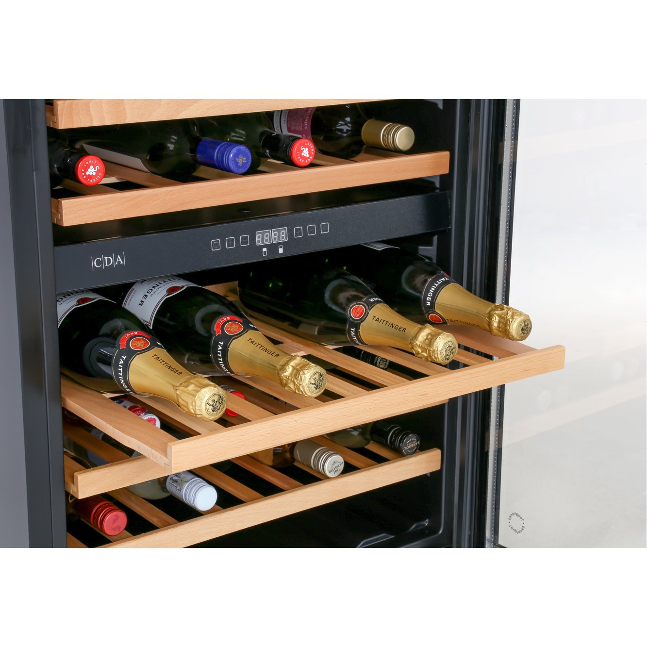 CDA FWC604BL Black 45 Bottle 60cm Wine Cooler