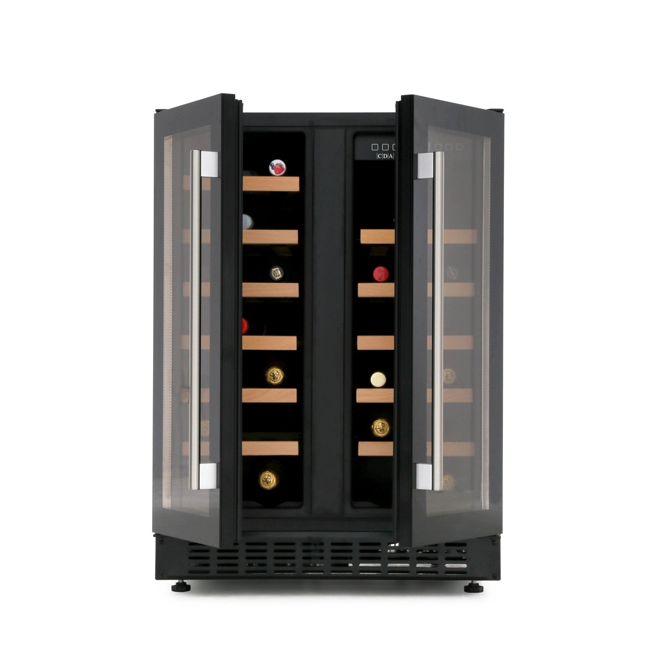 CDA FWC624BL Black 40 Bottle 60cm Wine Cooler