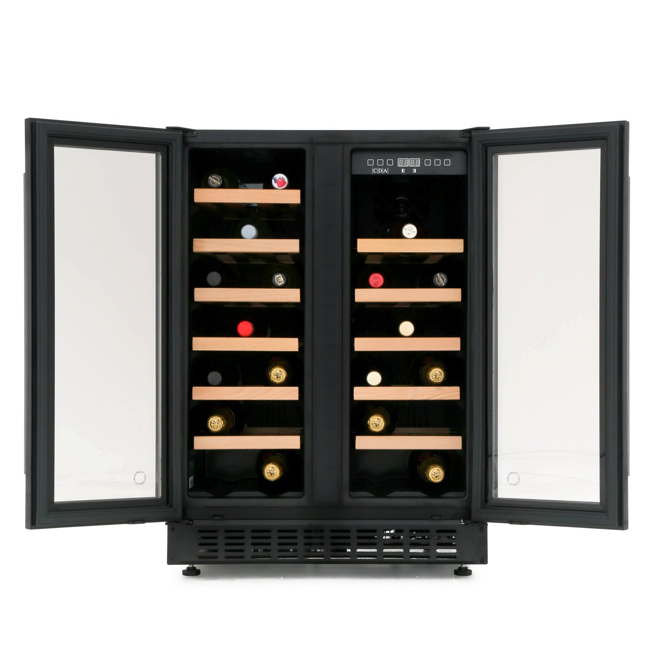 CDA FWC624BL Black 40 Bottle 60cm Wine Cooler